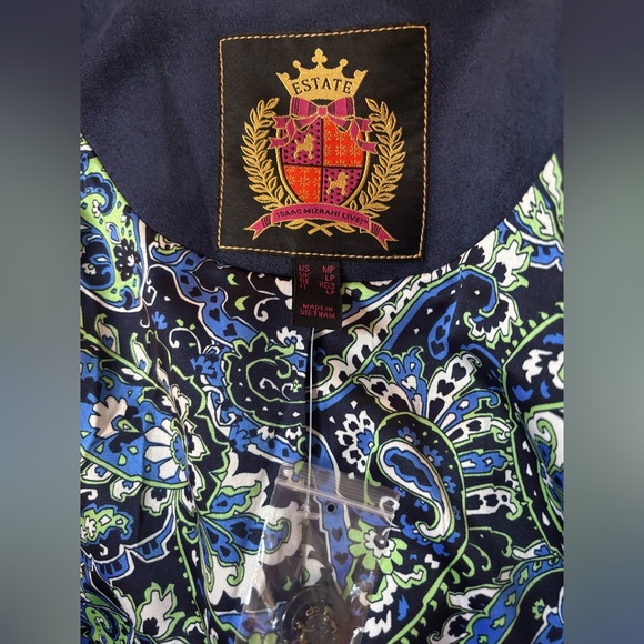 Isaac Mizrahi Navy soft Suede Blazer new and never worn - Picture 5 of 5